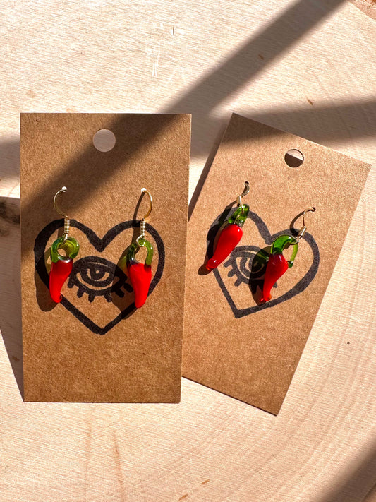 chile pepper earrings